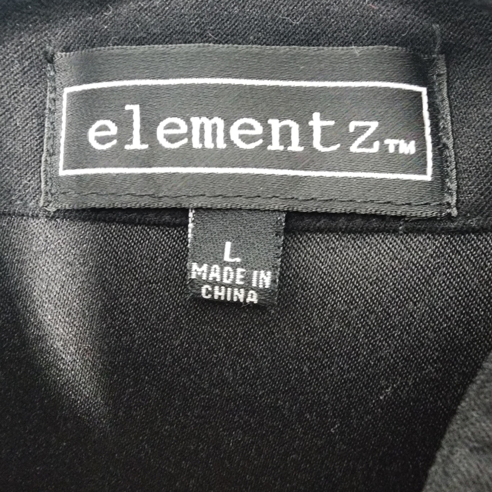 Elementz Embroidered Floral Mandarin Collar‎ Jacket L Vintage Style - Picture 8 of 11
